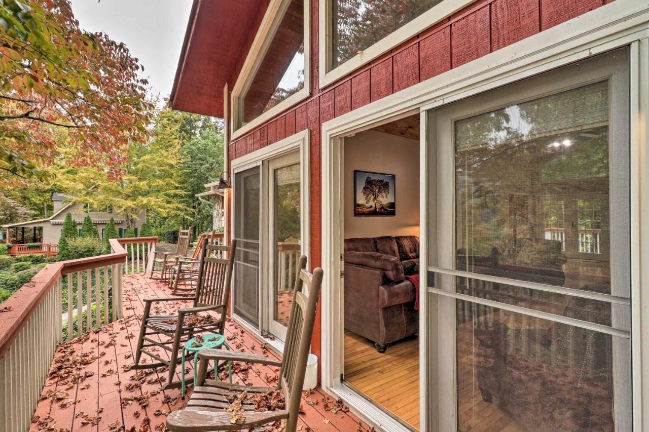 Rustic Red Cabin With Deck In Maggie Valley Club! מראה חיצוני תמונה