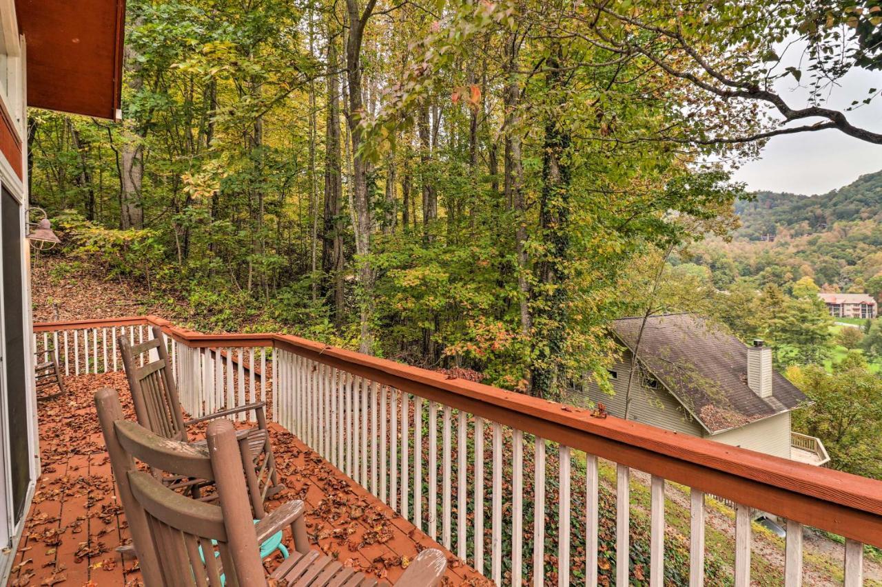 Rustic Red Cabin With Deck In Maggie Valley Club! מראה חיצוני תמונה
