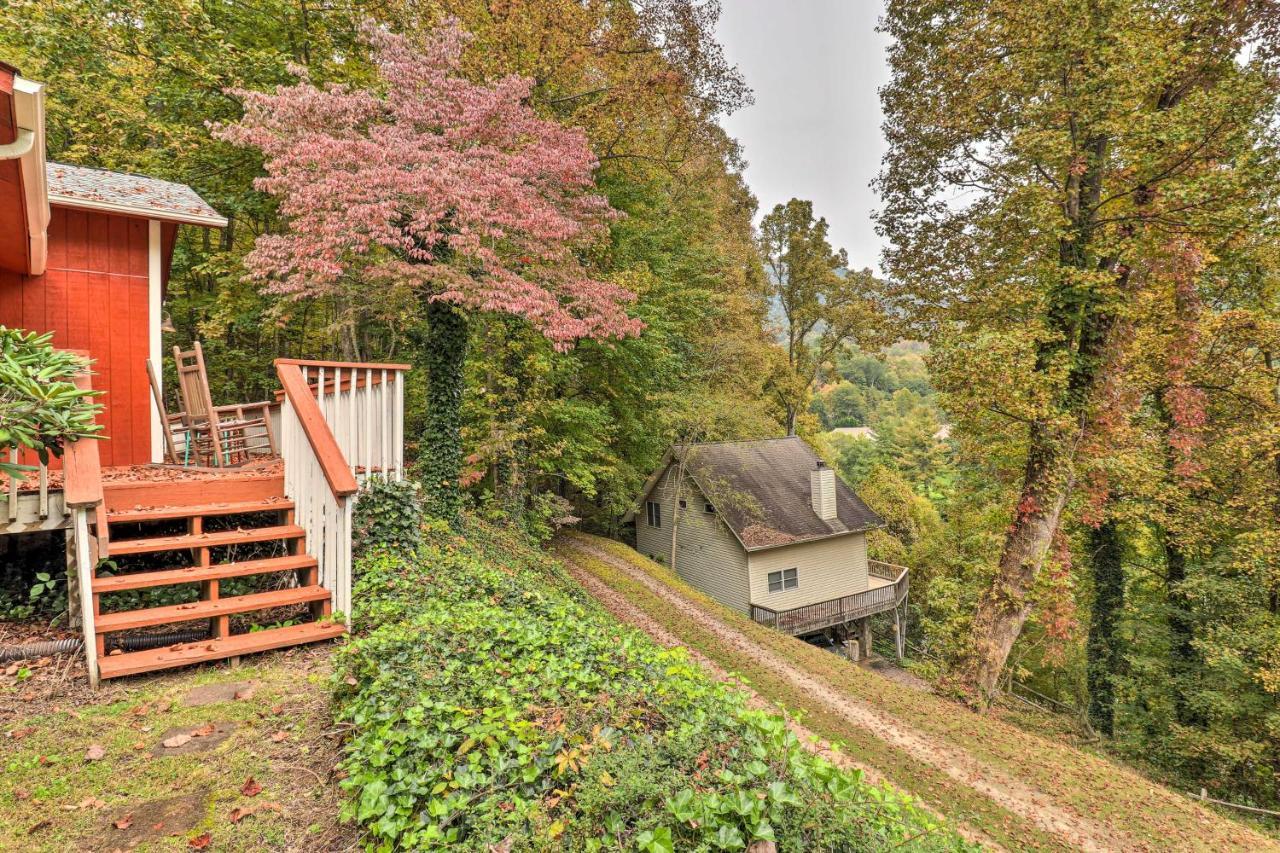 Rustic Red Cabin With Deck In Maggie Valley Club! מראה חיצוני תמונה